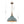 Rustic Aged Patina Iron Peacock Blue Dome Pendant Light - Yiilighting