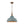 Rustic Aged Patina Iron Peacock Blue Dome Pendant Light - Yiilighting
