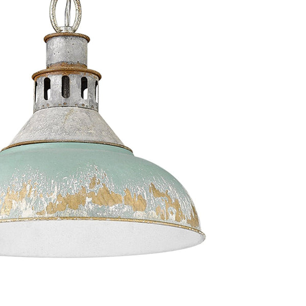 Rustic Retro Aged 1 - Light Bowl Shape Metal Pendant Light - Yiilighting