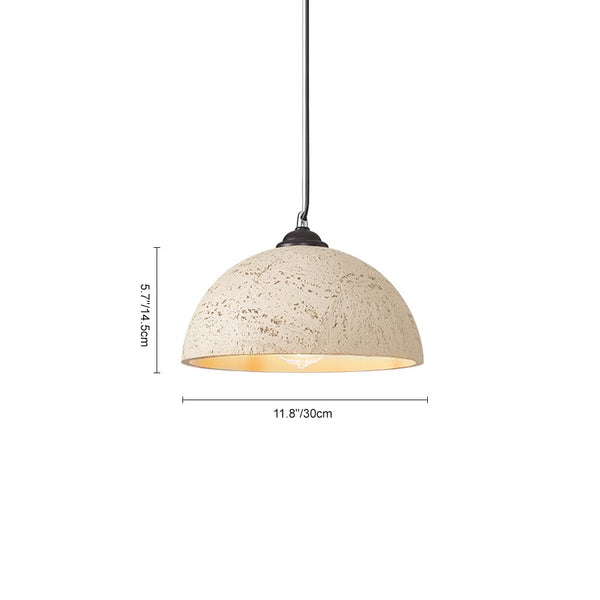Scandinavian Single Light Dome - Shape Resin Pendant Light - Yiilighting