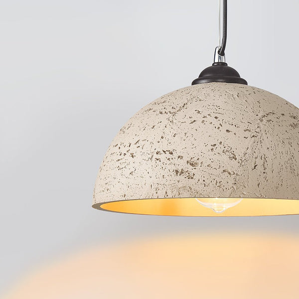 Scandinavian Single Light Dome - Shape Resin Pendant Light - Yiilighting