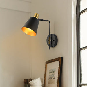 Single - Light Adjustable Arm Conical Wall Sconce - Yiilighting