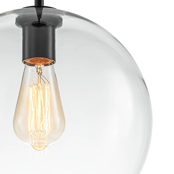 Single Light Modern Glass Globe Pendant - Yiilighting