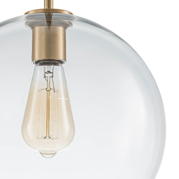 Single Light Modern Glass Globe Pendant - Yiilighting