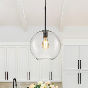 Single Light Modern Glass Globe Pendant - Yiilighting