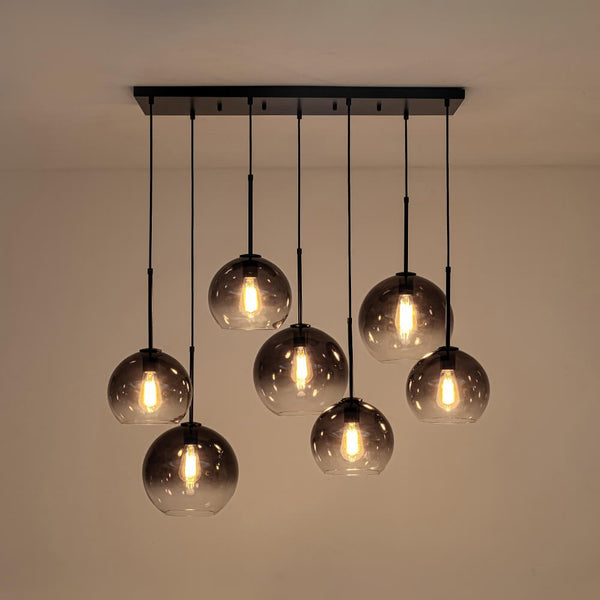 Timeless 7 - Light Glass Globe Cluster Chandelier Pendant - Yiilighting