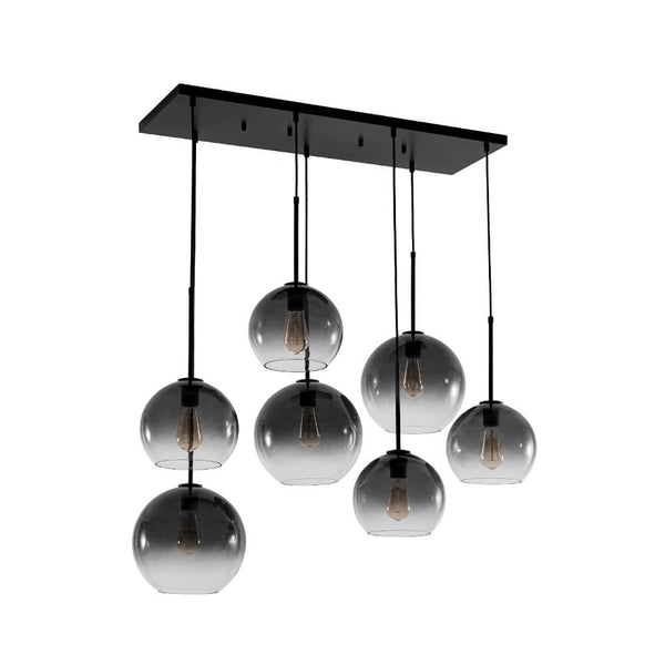 Timeless 7 - Light Glass Globe Cluster Chandelier Pendant - Yiilighting