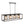 Traditional 4 - Light Rectangular Cage Island Pendant Light - Yiilighting