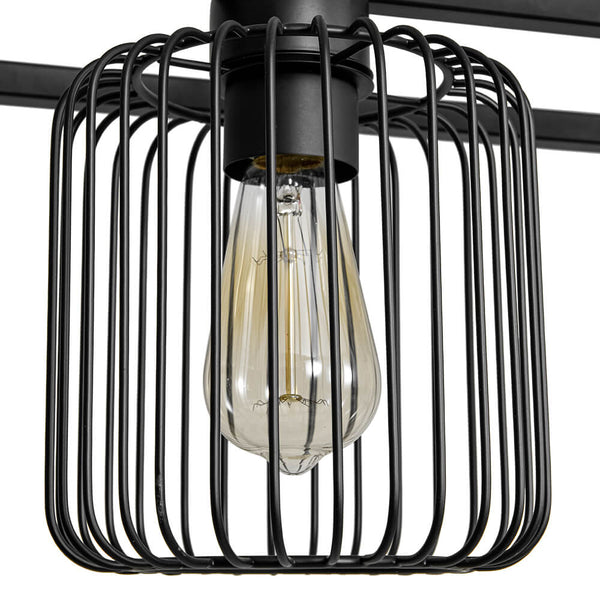 Traditional 4 - Light Rectangular Cage Island Pendant Light - Yiilighting