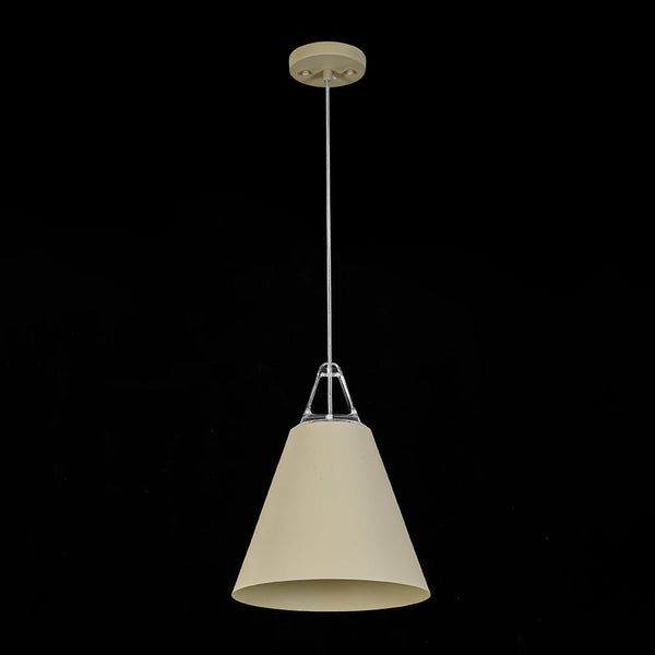 Two - Tone Nordic Cream Style Khaki Conical Single Pendant Light - Yiilighting