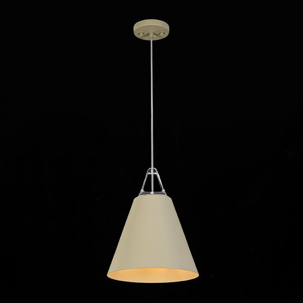 Two - Tone Nordic Cream Style Khaki Conical Single Pendant Light - Yiilighting