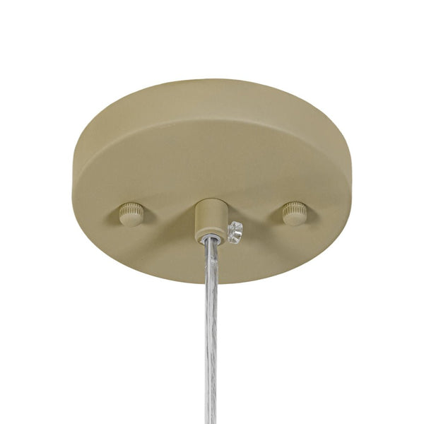Two - Tone Nordic Cream Style Khaki Conical Single Pendant Light - Yiilighting