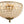 Vintage 3 - Light Brass Crystal Dome - Shaped Cage Flush Mount Ceiling Light - Yiilighting