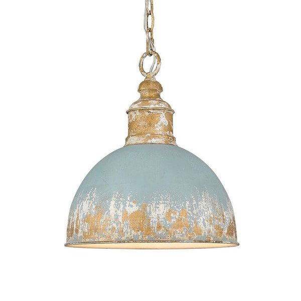 Vintage Distressed 1 - Light Dome Shape Metal Pendant Light - Yiilighting