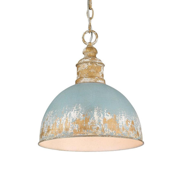 Vintage Distressed 1 - Light Dome Shape Metal Pendant Light - Yiilighting