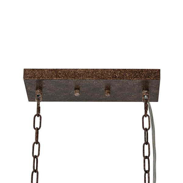 Vintage Farmhouse 4 - Light Rectangle Island Crystal Chandelier - Yiilighting