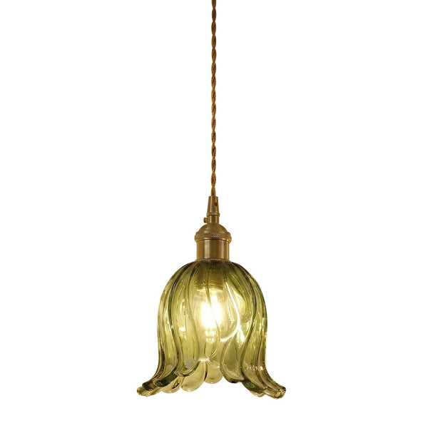 Vintage Glass Tulip Pendant Light - Yiilighting