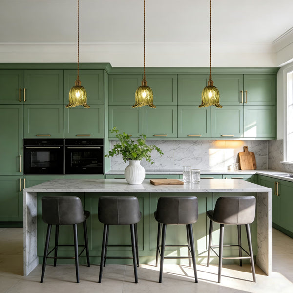 Vintage Glass Tulip Pendant Light - Yiilighting