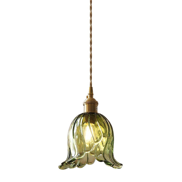 Vintage Glass Tulip Pendant Light - Yiilighting