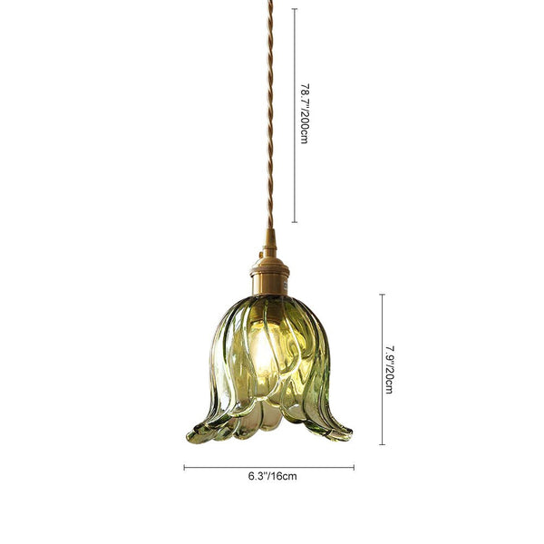 Vintage Glass Tulip Pendant Light - Yiilighting