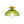 Vintage Green Striped Glass Double - Layer Floral Semi - Flush Mount Ceiling Light - Yiilighting