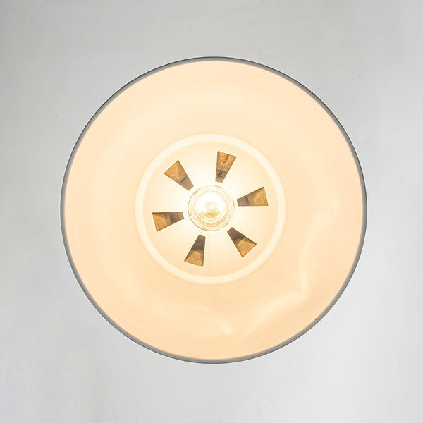 Vintage Industrial Bowl Pendant Light | Antique Teal & Brass | Farmhouse Style - Yiilighting