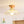 Vintage Wooden Ribbed Glass Dome - Shaped Semi - Flush Ceiling Light - Yiilighting