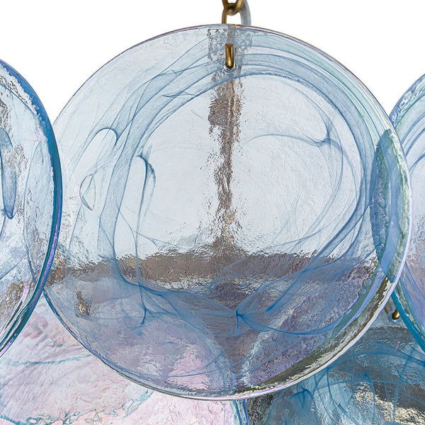 Whimsical Modern Art 5 - Light Blue Cloud Glass Chandelier - Yiilighting