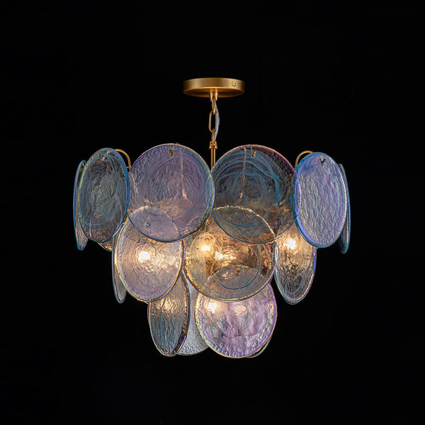 Whimsical Modern Art 5 - Light Blue Cloud Glass Chandelier - Yiilighting