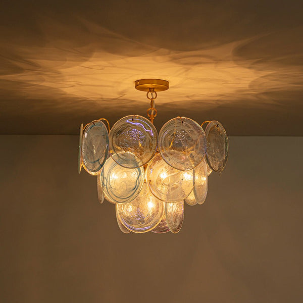 Whimsical Modern Art 5 - Light Blue Cloud Glass Chandelier - Yiilighting