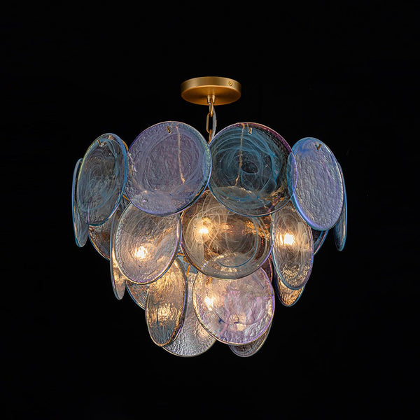 Whimsical Modern Art 5 - Light Blue Cloud Glass Chandelier - Yiilighting