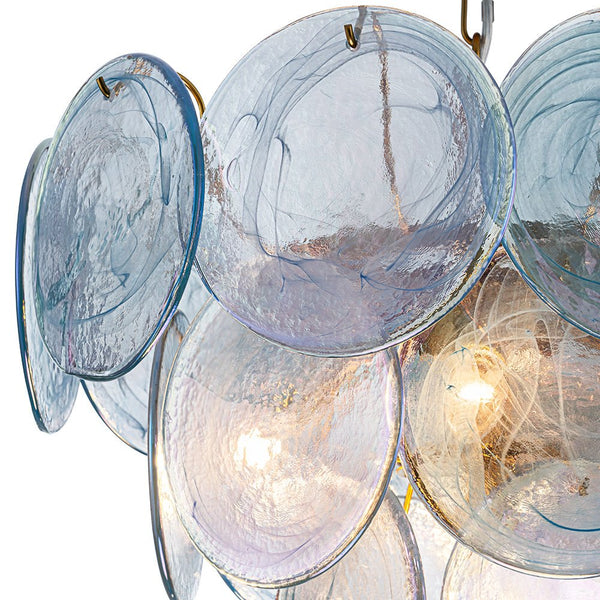 Whimsical Modern Art 5 - Light Blue Cloud Glass Chandelier - Yiilighting