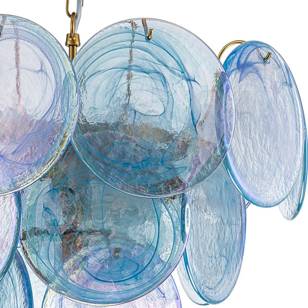 Whimsical Modern Art 5 - Light Blue Cloud Glass Chandelier - Yiilighting